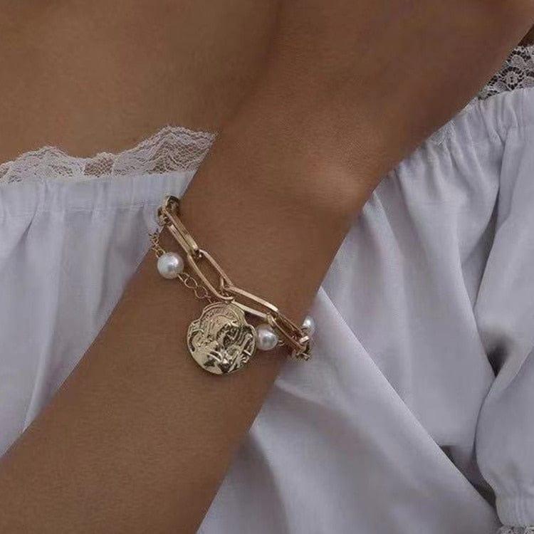 Bracelets Curb Cuban Chain de Hosewye - Un Ensemble Boho Épais et Charmant pour Femmes, Idéal comme Cadeau de Bijoux Tendance - Adenbora