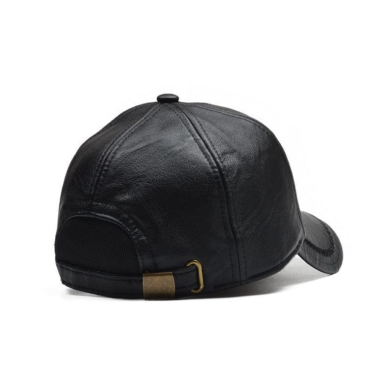 Casquette Hiver Cuir PU Homme - Adenbora