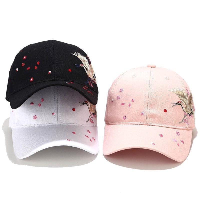 Casquettes pour femme brodée originale en coton - Adenbora