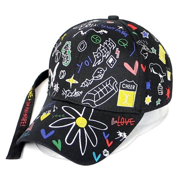 casquettes pour femme originale avec motif imprimé - Adenbora