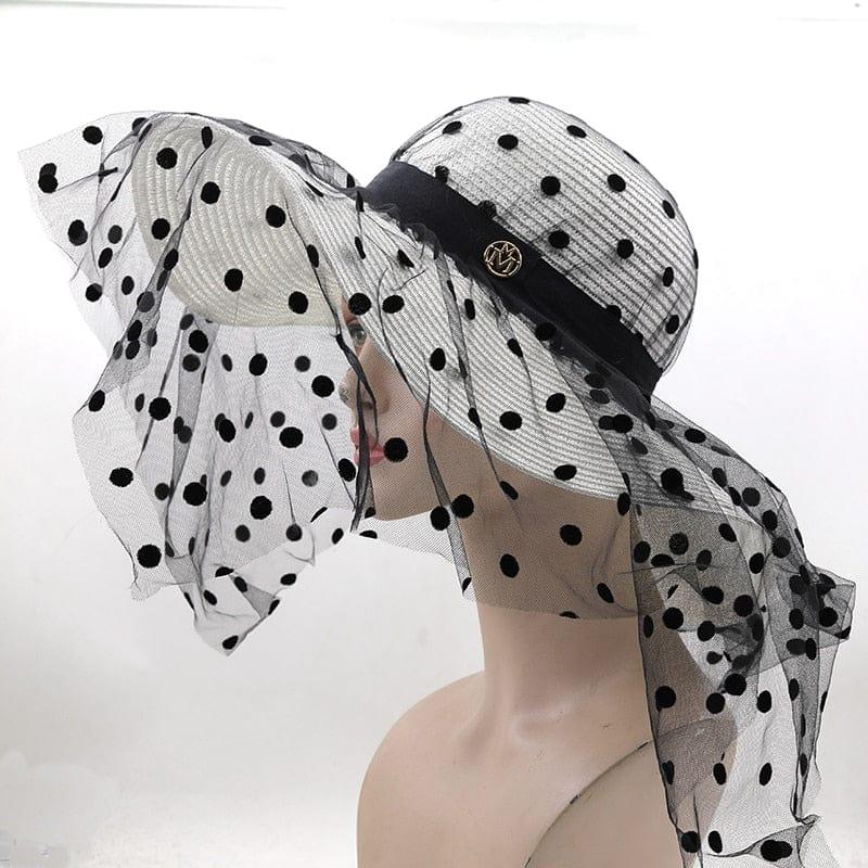 chapeau Audrey Hepburn en dentelle pour femme - Adenbora