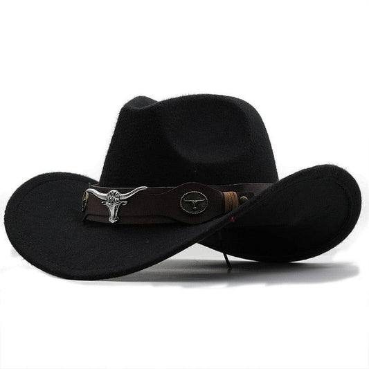 Chapeau cow-boy homme large bord punk - Adenbora