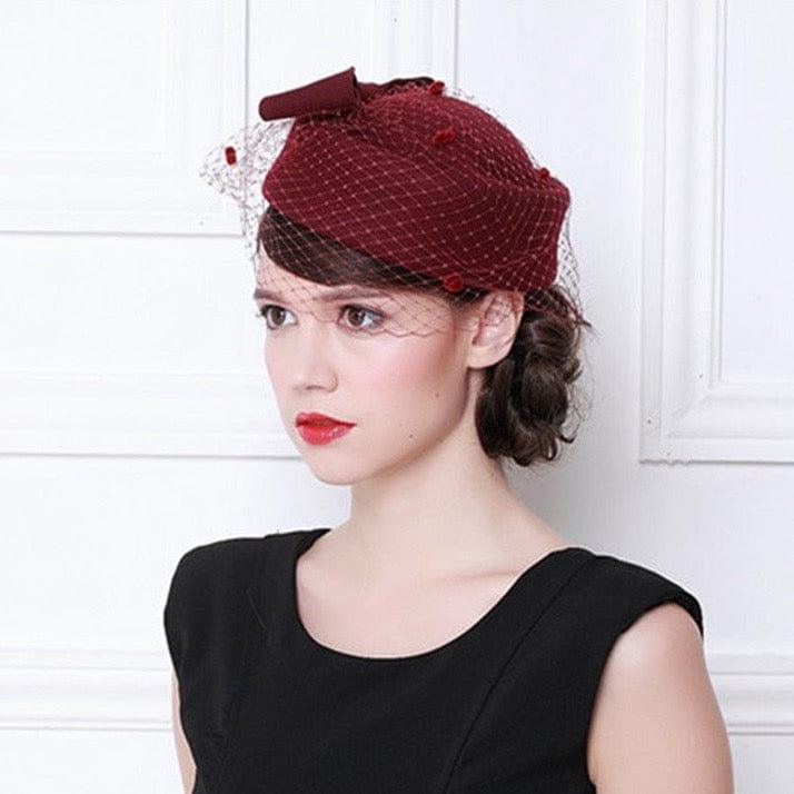 chapeau élégant en laine française pour femme originale - Adenbora