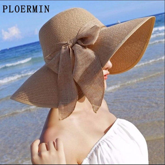 Chapeaux large pour femme avec noeud papillon - Adenbora