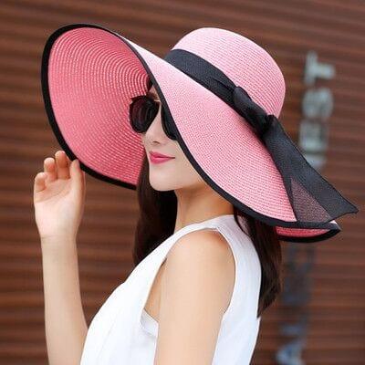 Chapeaux large pour femme avec noeud papillon - Adenbora