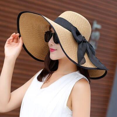 Chapeaux large pour femme avec noeud papillon - Adenbora