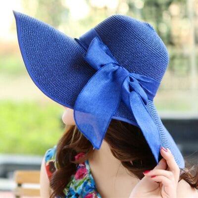 Chapeaux large pour femme avec noeud papillon - Adenbora