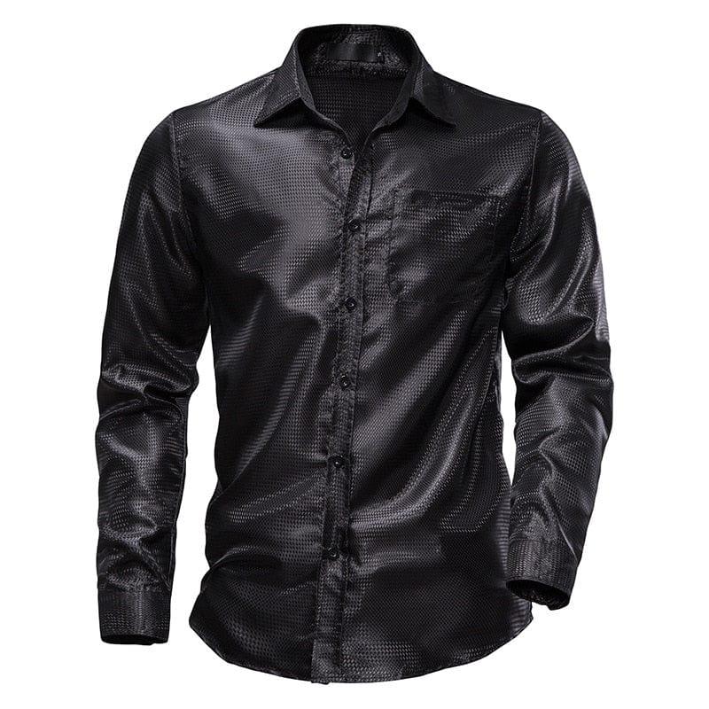 Chemise brillante pour homme style cocktails - Adenbora