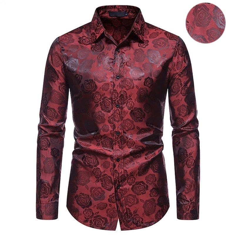 Chemise Homme à Fleurs Noires 2022 - Adenbora