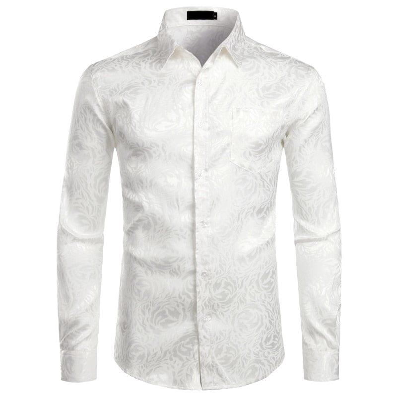 Chemise Homme à Fleurs Noires 2022 - Adenbora