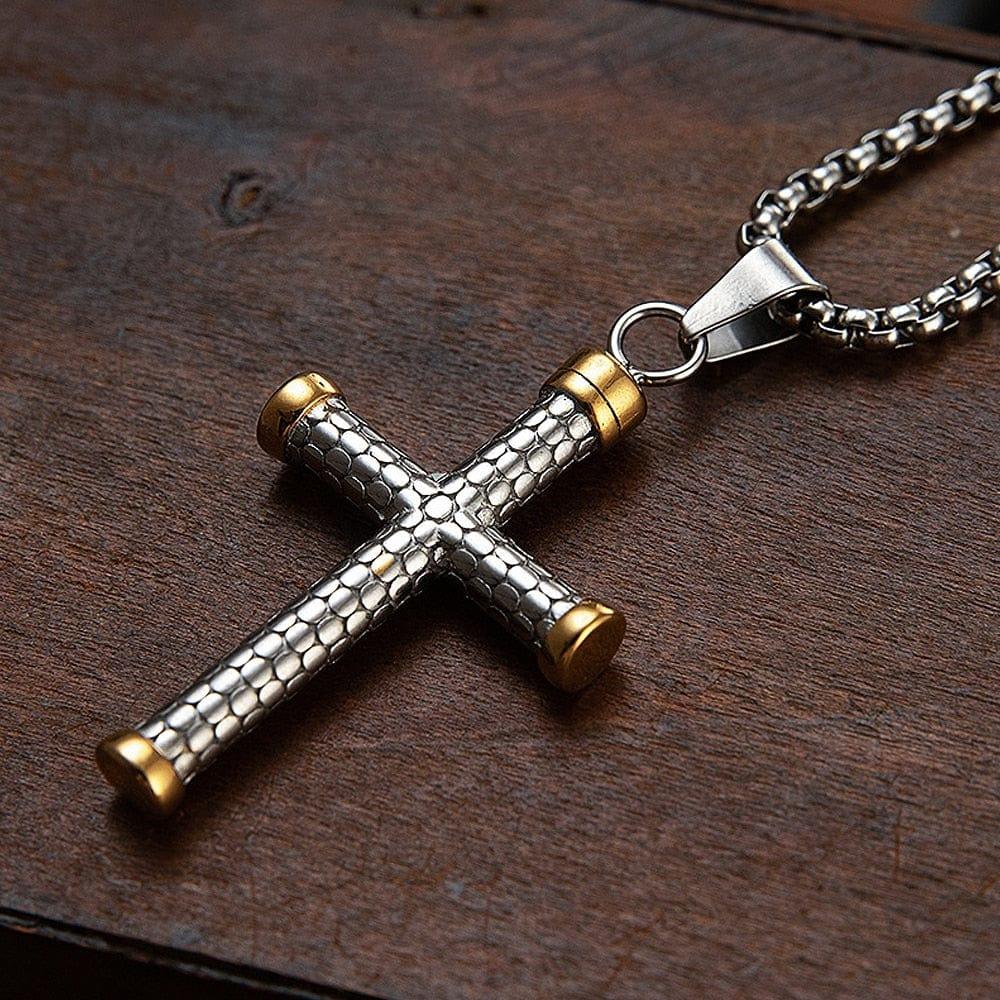 Collier Croix en Acier Inoxydable - Adenbora