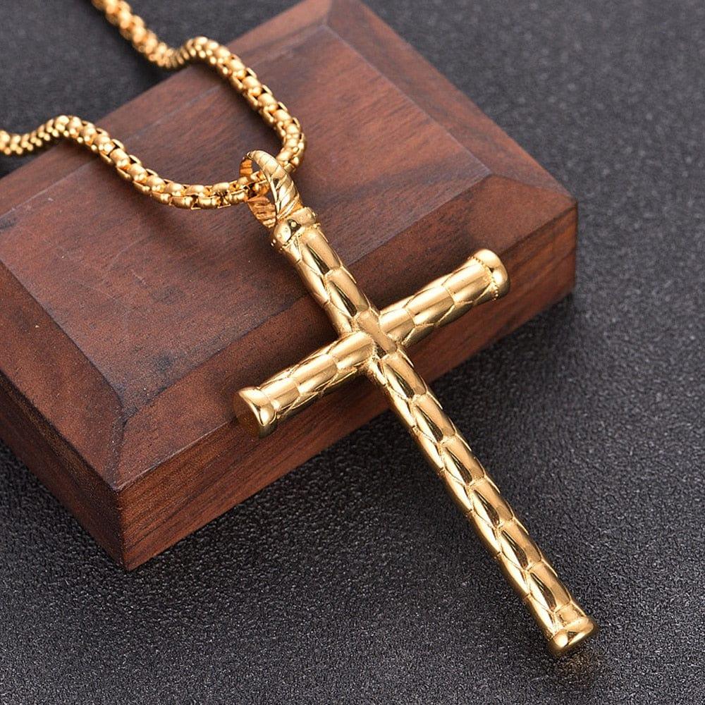 Collier Croix en Acier Inoxydable - Adenbora