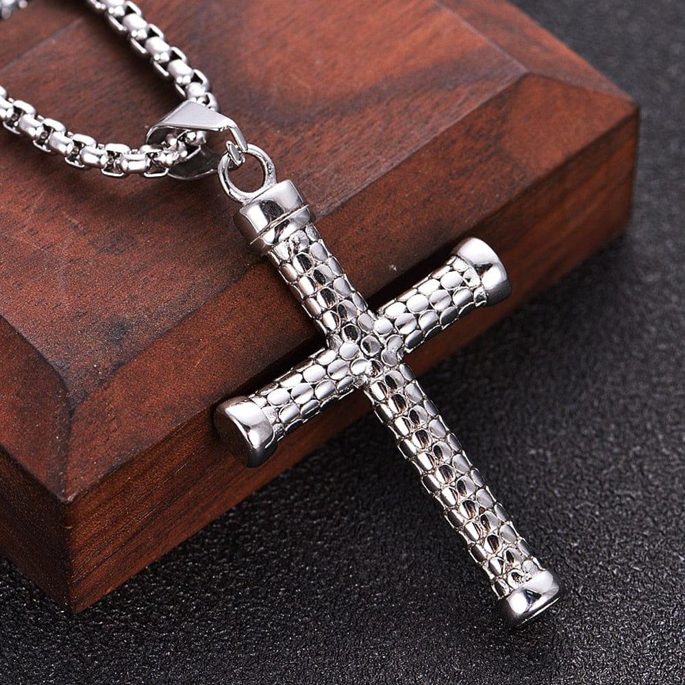 Collier Croix en Acier Inoxydable - Adenbora