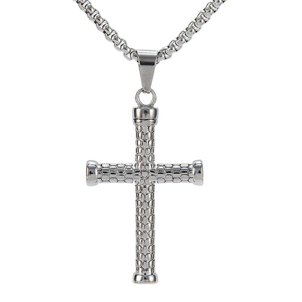 Collier Croix en Acier Inoxydable - Adenbora