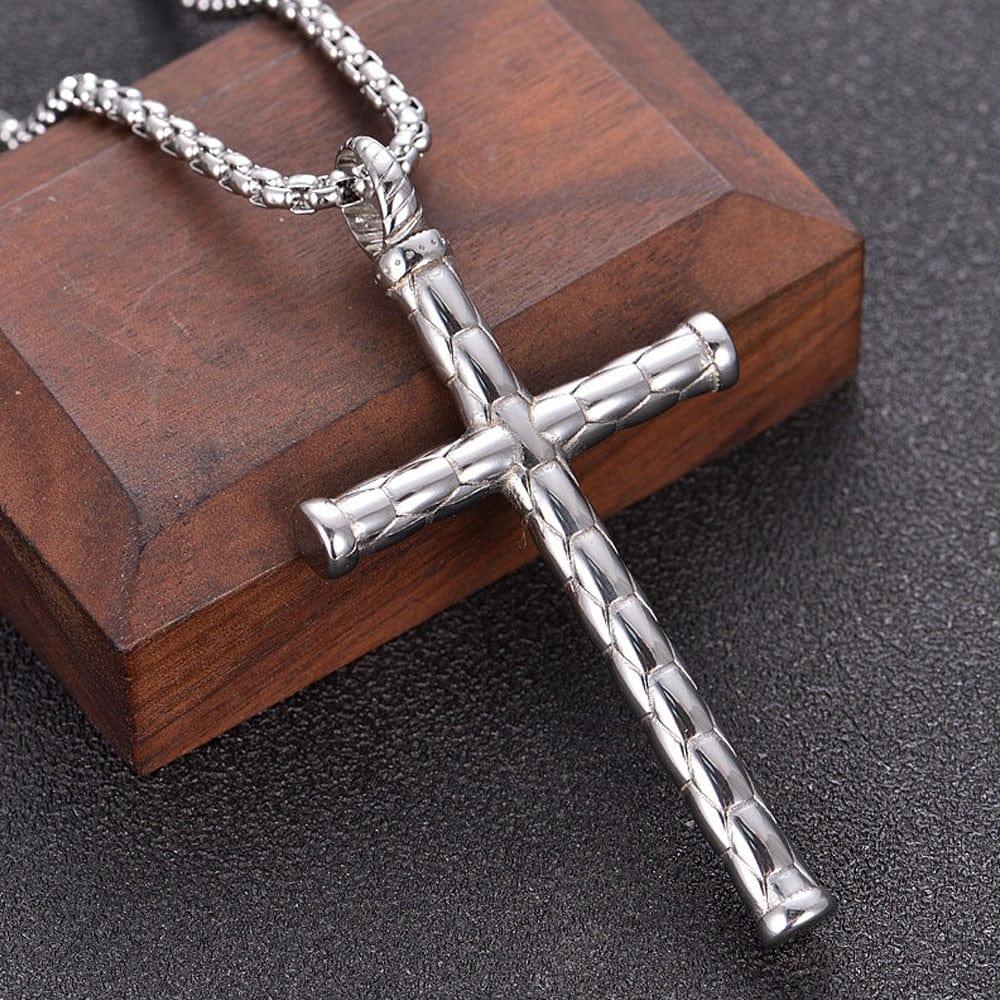 Collier Croix en Acier Inoxydable - Adenbora