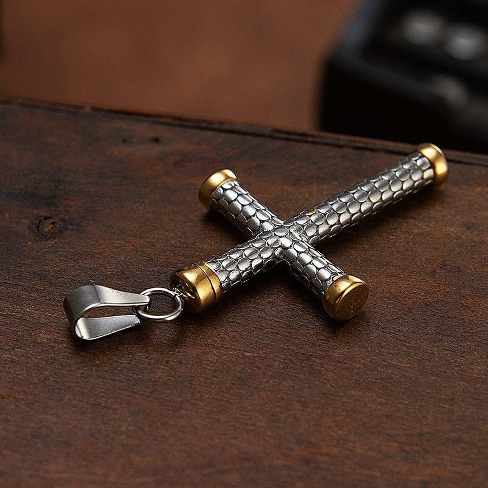 Collier Croix en Acier Inoxydable - Adenbora