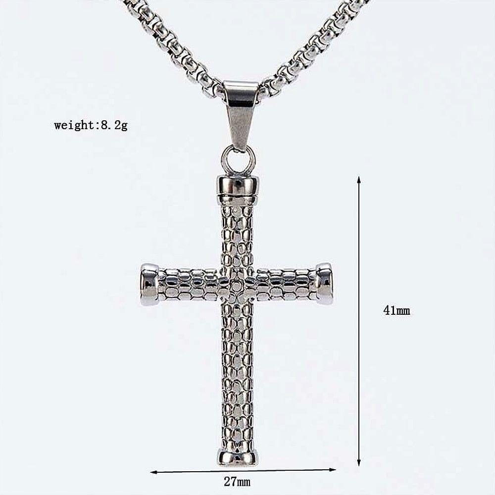 Collier Croix en Acier Inoxydable - Adenbora