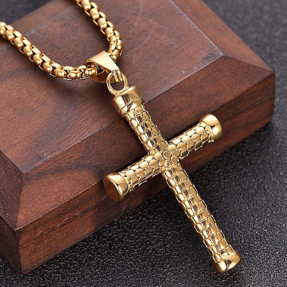 Collier Croix en Acier Inoxydable - Adenbora