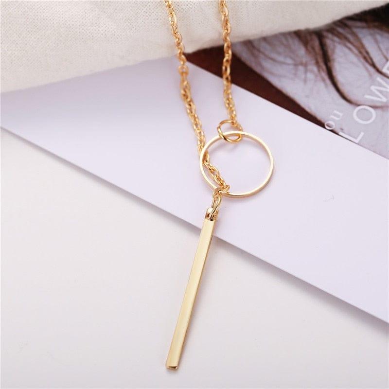 Collier de Mode Casual Chocker - Pendentif Infinity Croix en Couleur Or pour Femmes, Bijou Tendance - Adenbora