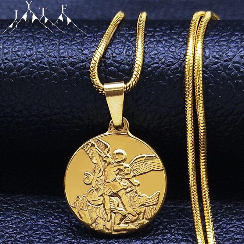 Collier de Pendentif Saint Michael - Adenbora