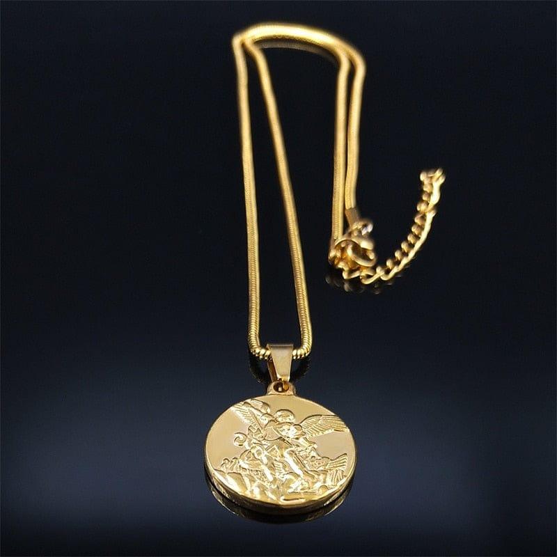 Collier de Pendentif Saint Michael - Adenbora