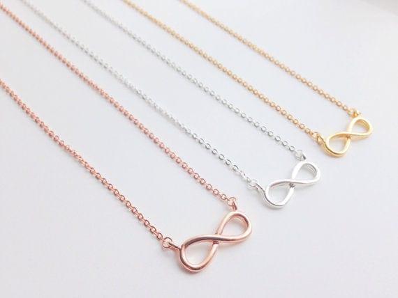 collier Gold Charm Infinity Pendants de HPTOTMG - Bijou Femme Éternel pour une Amitié Intemporelle - Adenbora