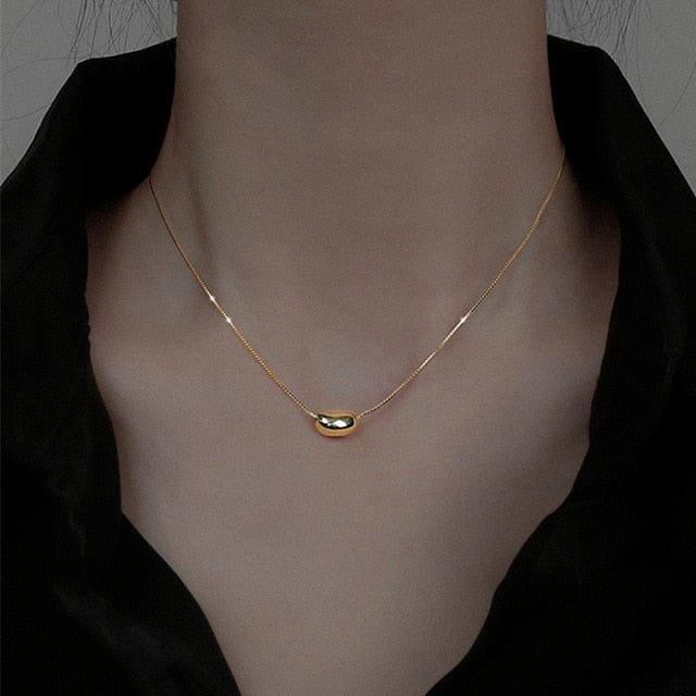 collier HUANZHI 2020 en forme de goutte d’eau pour femmes - Un bijou tendance idéal pour les soirées et les cadeaux - Adenbora