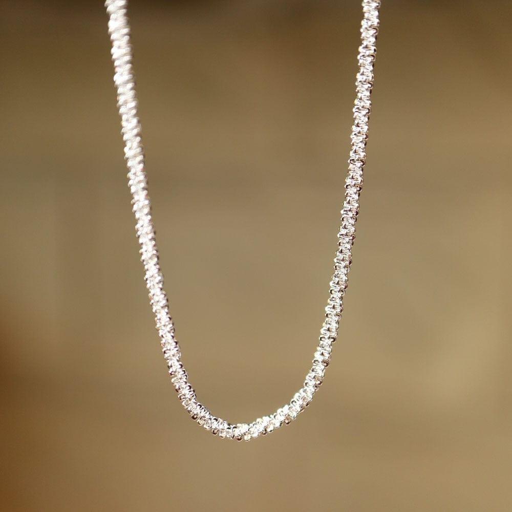 collier ras du cou plaqué argent pour femmes - Un bijou simple et court - Adenbora