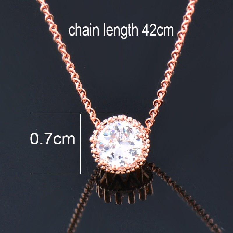 Collier Rond scintillant avec des cristaux - Adenbora