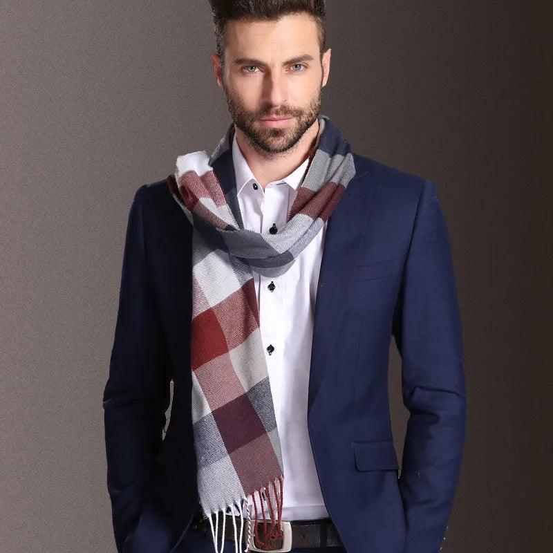 Écharpe Business Plaid homme - Adenbora