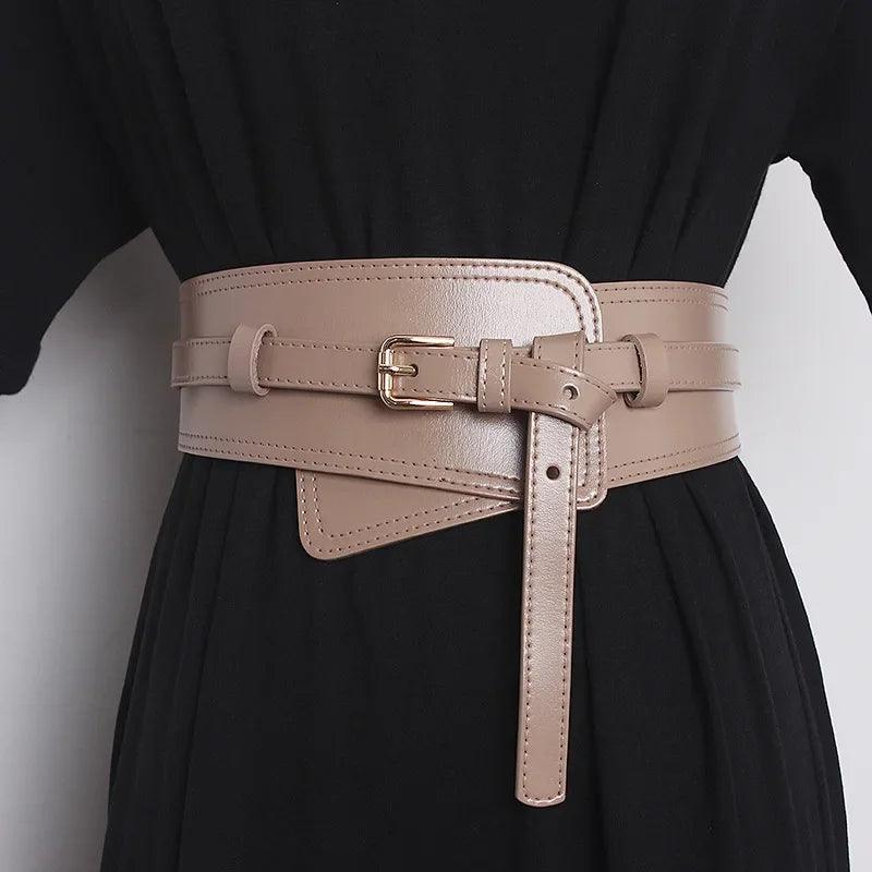 Élégance Féminine: Ceinture Cummerbund Deepeel en Cuir de Vache - Style Mode, Origine Chine, Modèle CB922 - Adenbora