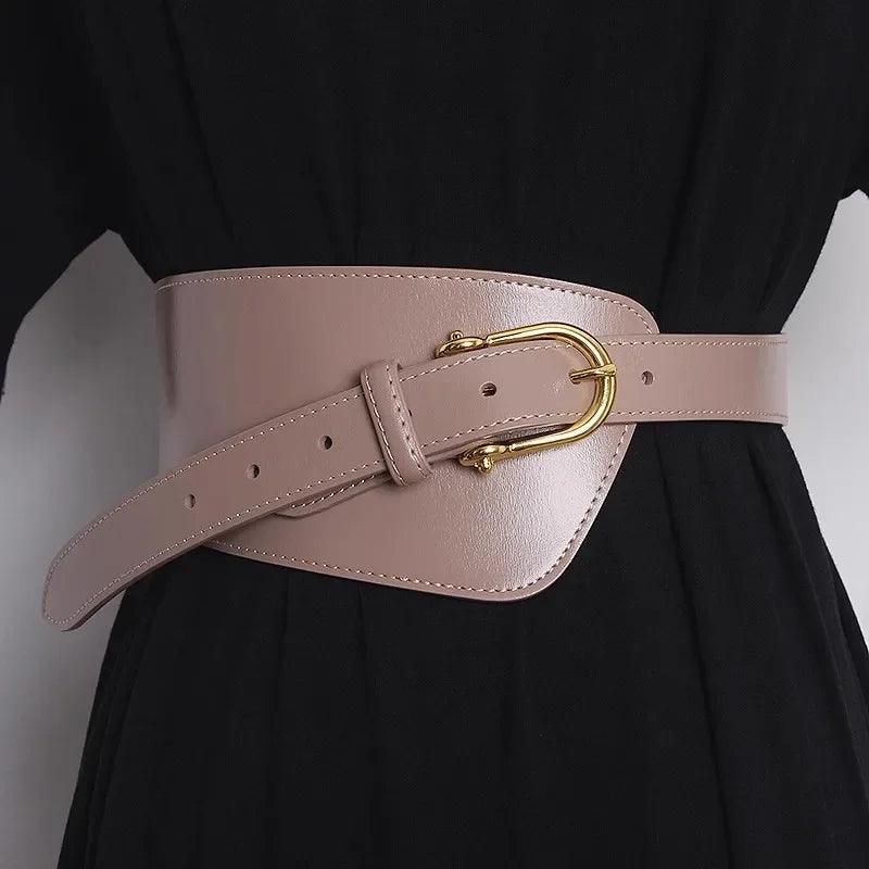 Élégance Féminine: Ceinture Cummerbund Deepeel en Cuir de Vache - Style Mode, Origine Chine, Modèle CB922 - Adenbora