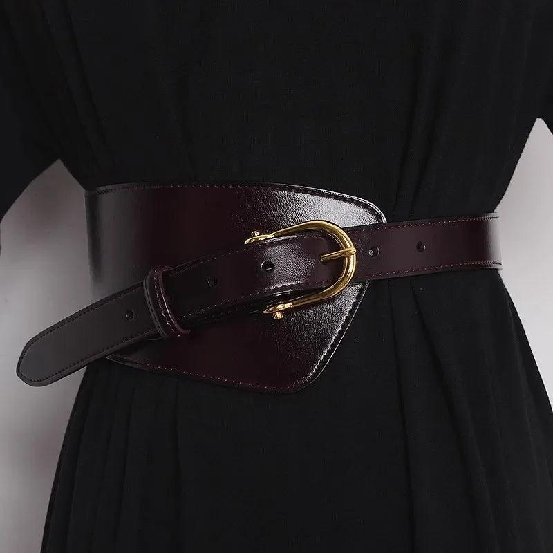 Élégance Féminine: Ceinture Cummerbund Deepeel en Cuir de Vache - Style Mode, Origine Chine, Modèle CB922 - Adenbora