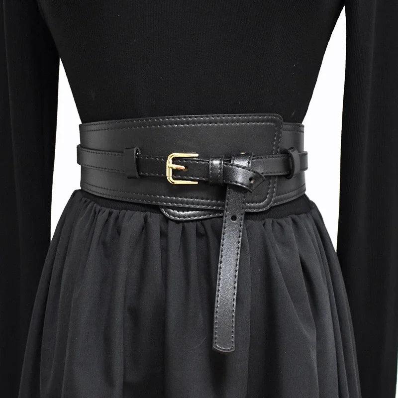 Élégance Féminine: Ceinture Cummerbund Deepeel en Cuir de Vache - Style Mode, Origine Chine, Modèle CB922 - Adenbora