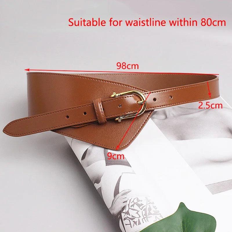 Élégance Féminine: Ceinture Cummerbund Deepeel en Cuir de Vache - Style Mode, Origine Chine, Modèle CB922 - Adenbora