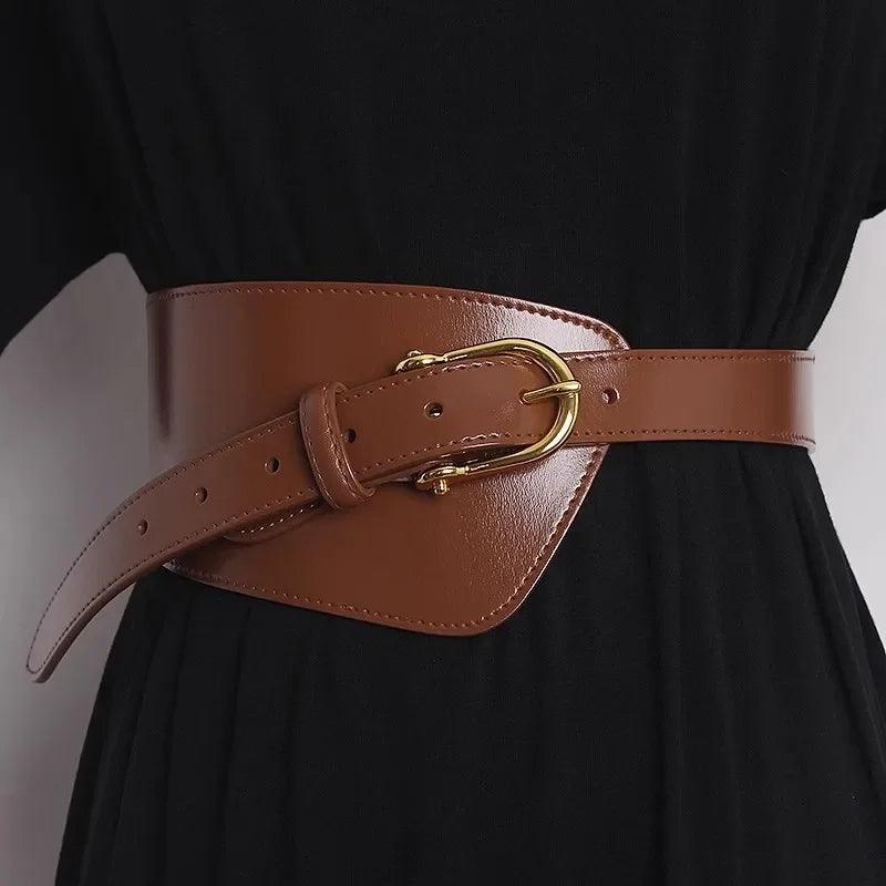 Élégance Féminine: Ceinture Cummerbund Deepeel en Cuir de Vache - Style Mode, Origine Chine, Modèle CB922 - Adenbora