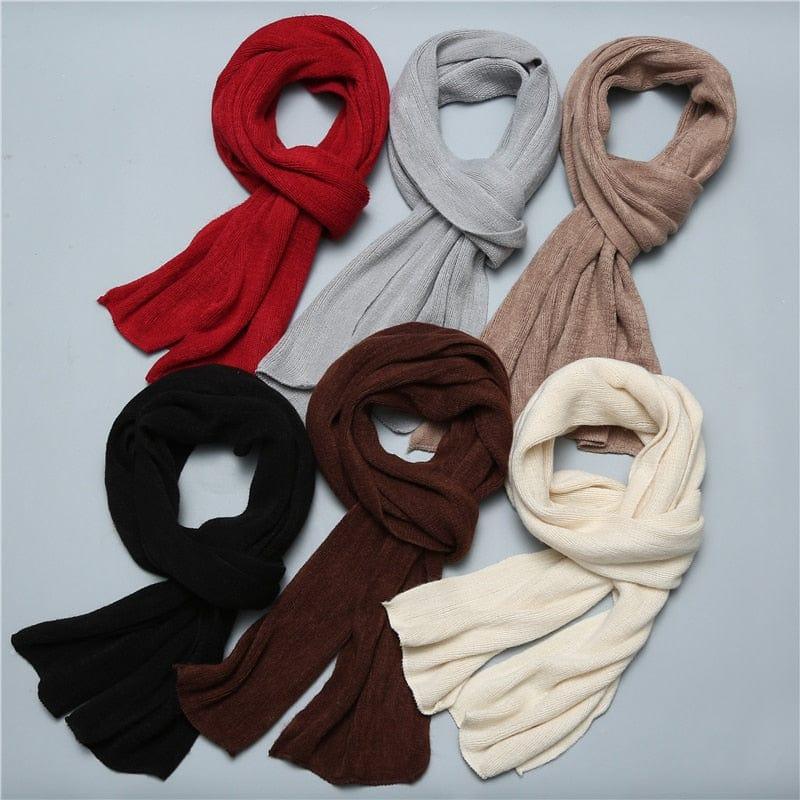 Foulard écharpes fin pour femme style unis - Adenbora