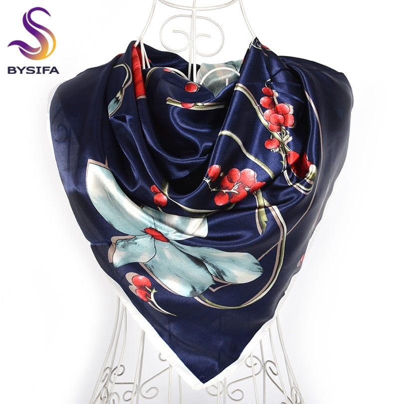 Foulard grande taille pour femme ornés de roses - Adenbora