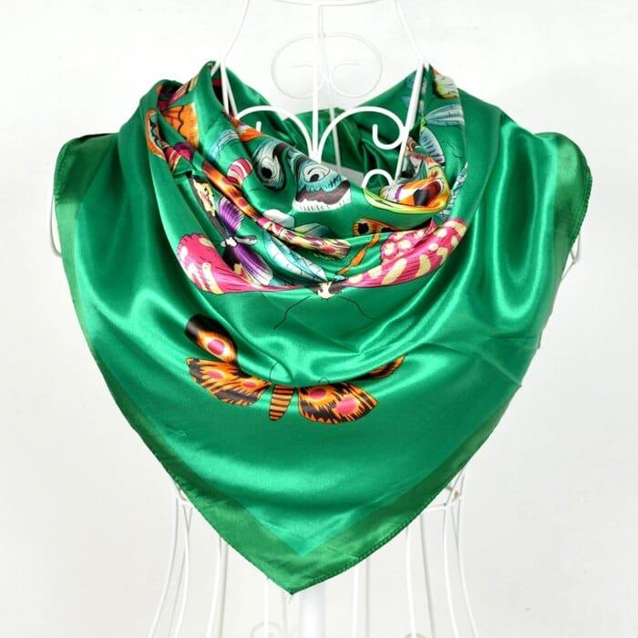 Foulard grande taille pour femme ornés de roses - Adenbora