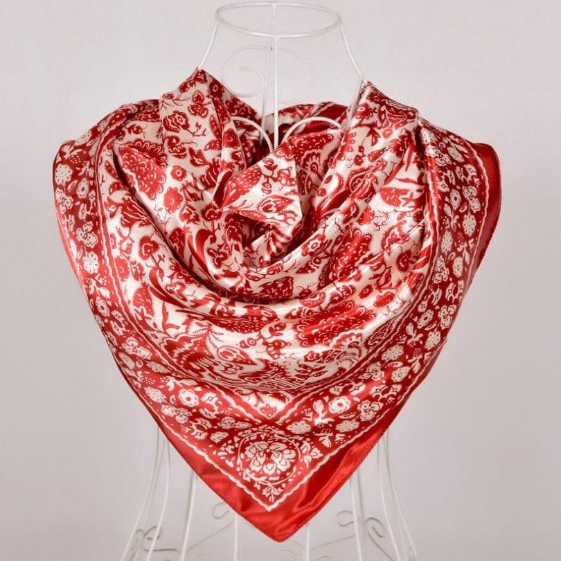 Foulard grande taille pour femme ornés de roses - Adenbora