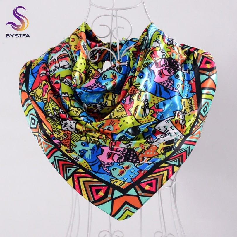 Foulard grande taille pour femme ornés de roses - Adenbora