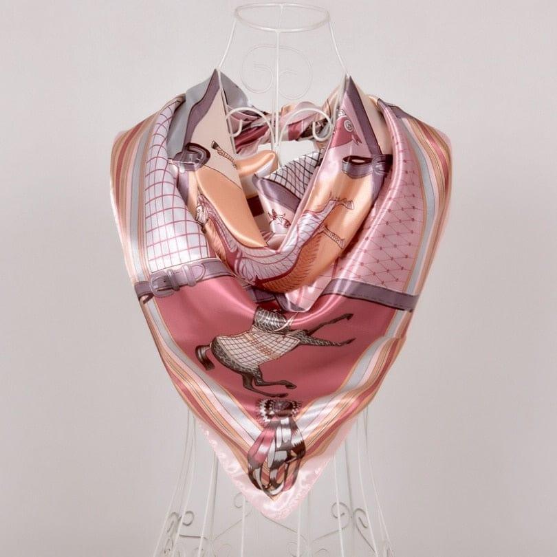 Foulard grande taille pour femme ornés de roses - Adenbora