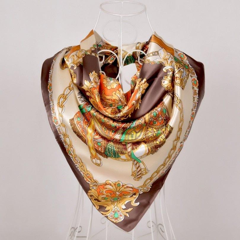 Foulard grande taille pour femme ornés de roses - Adenbora