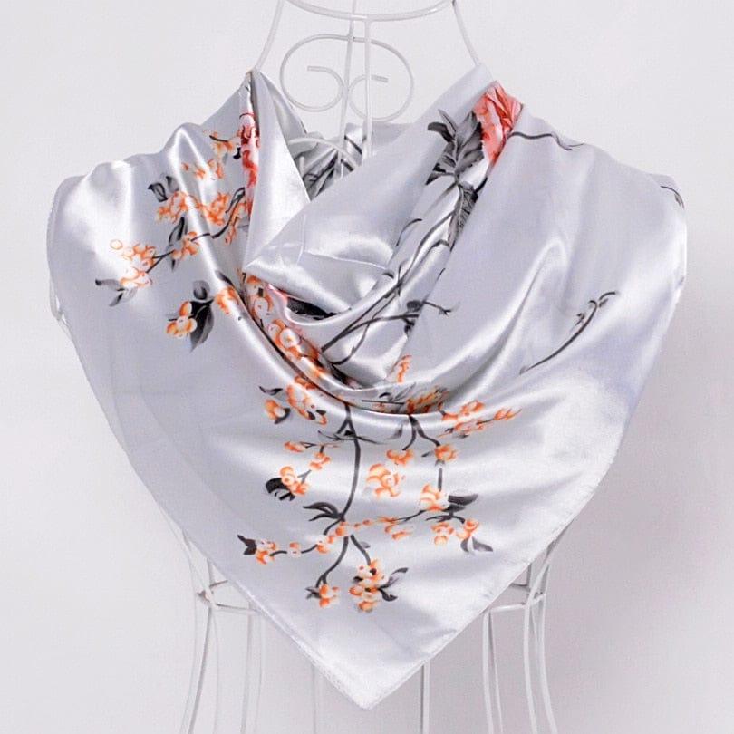 Foulard grande taille pour femme ornés de roses - Adenbora