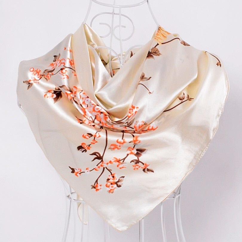 Foulard grande taille pour femme ornés de roses - Adenbora