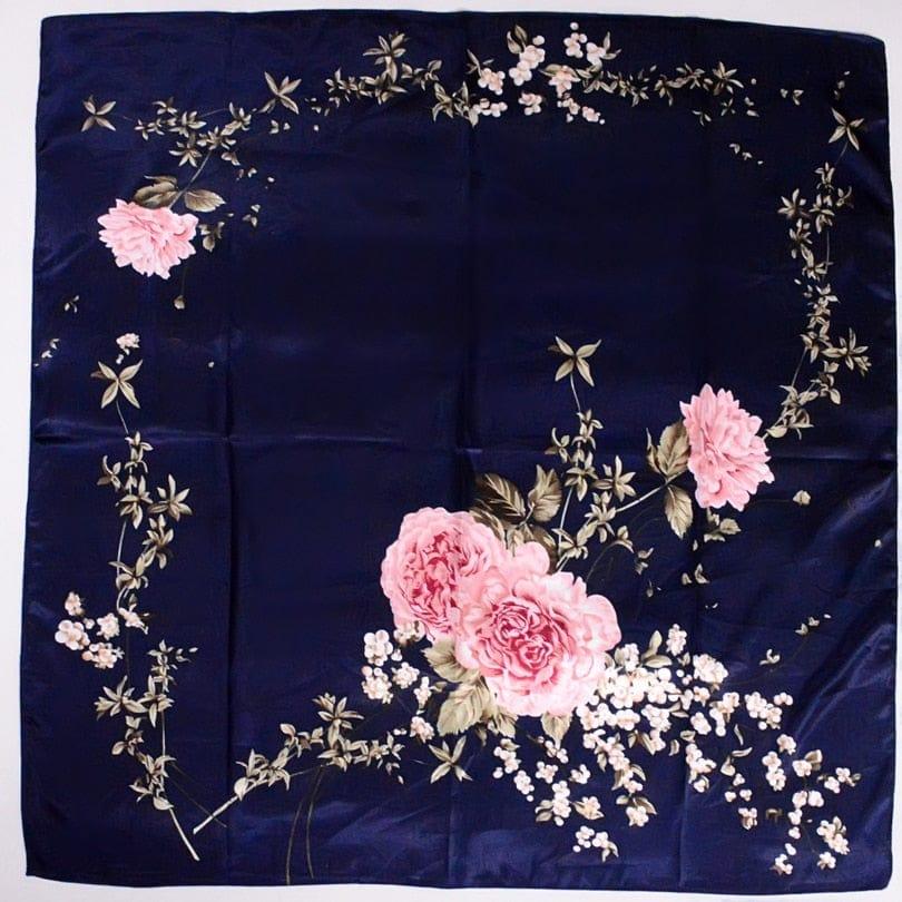 Foulard grande taille pour femme ornés de roses - Adenbora