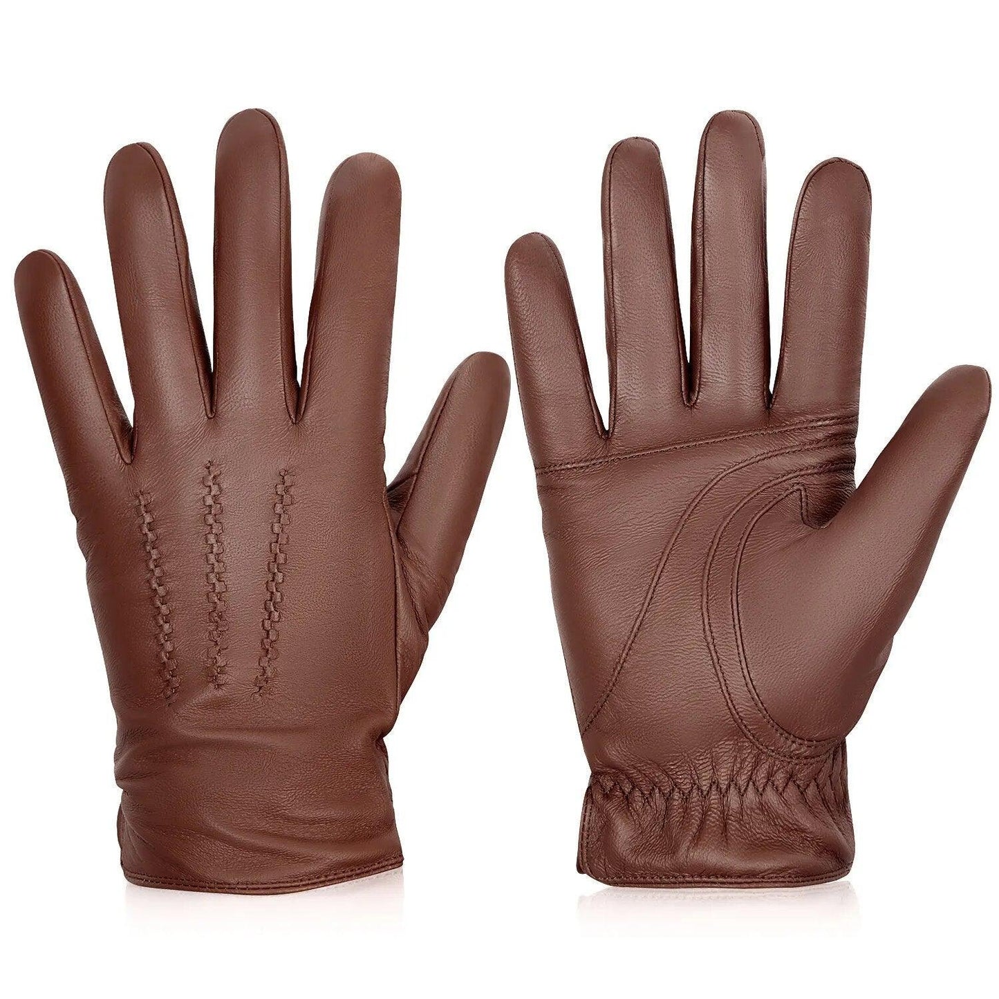 Gants en cuire masculin cachemire de mode - Adenbora