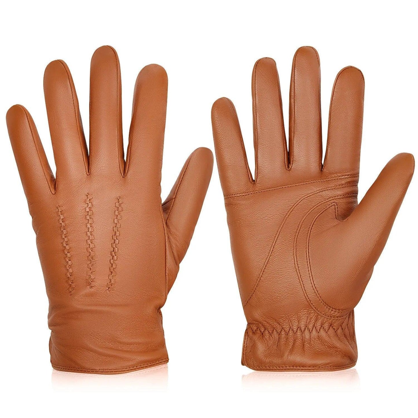 Gants en cuire masculin cachemire de mode - Adenbora