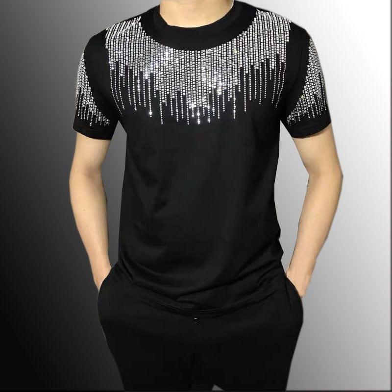 Haute qualité été Slim Fit T-Shirts t-shirt Homme diamant Social Club tenues t-shirt hommes à manches courtes Streetwear hommes - Adenbora