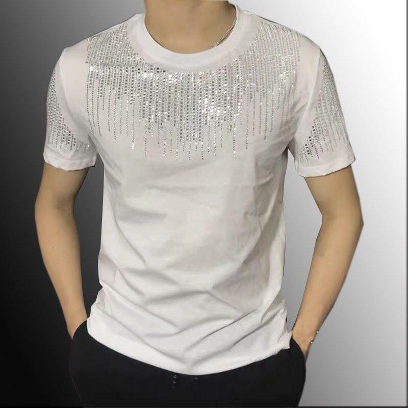 Haute qualité été Slim Fit T-Shirts t-shirt Homme diamant Social Club tenues t-shirt hommes à manches courtes Streetwear hommes - Adenbora